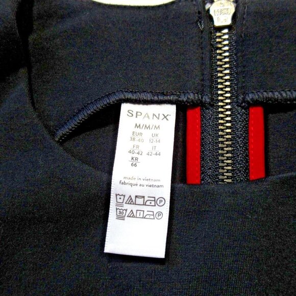 NWoT Spanx 20380R The Perfect Sheath in Classic Black Ponte Sleeveless Dress M - Picture 3 of 8